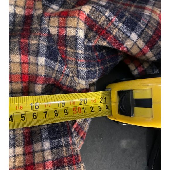 Vintage Pendleton Virgin Wool Board Button Shirt Mens L Plaid Loop USA Made - Picture 5 of 6